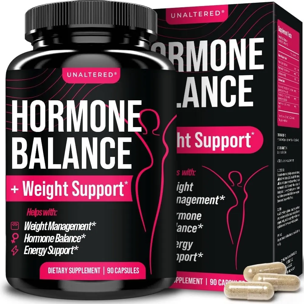 UNALTERED Hormone Balance for Women Weight Management - Natural Hormonal Wellness Support - Features Green Tea Extract, Cayenne, Magnesium, & Zinc