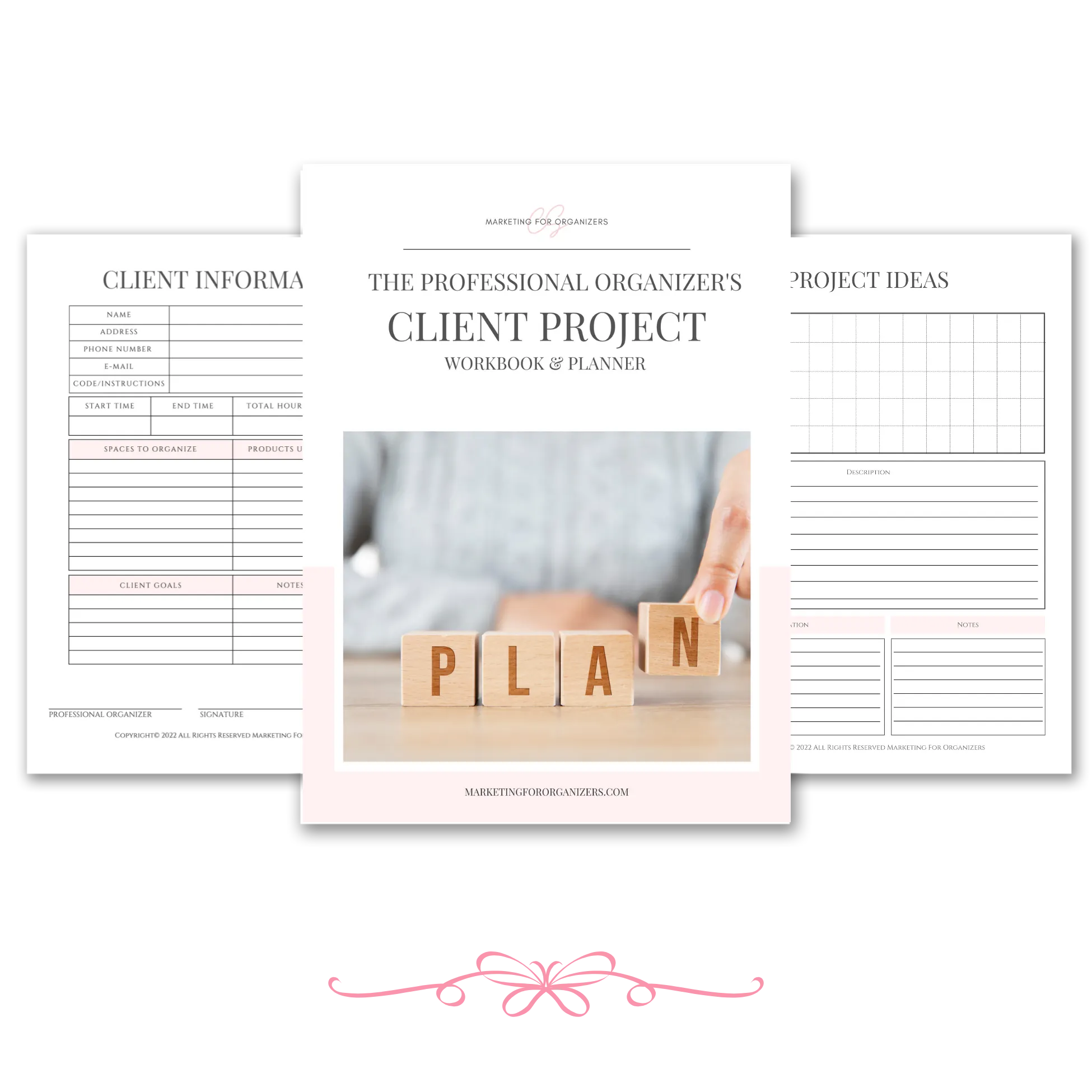 client project planner mockup