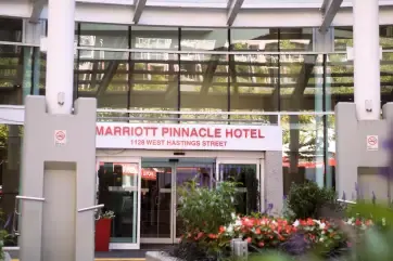 Vancouver Marriott Pinnacle Downtown Hotel Entrance