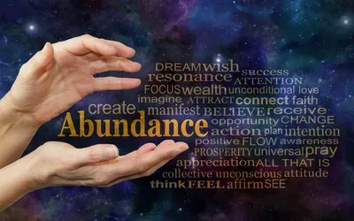 hands holding abundance