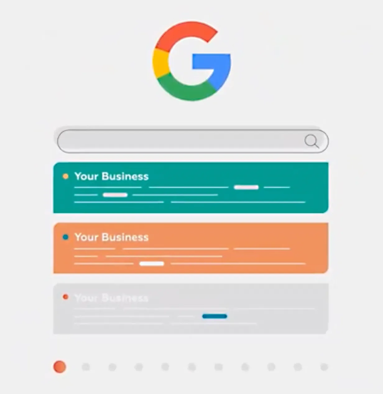 Google search result with you business at number 1