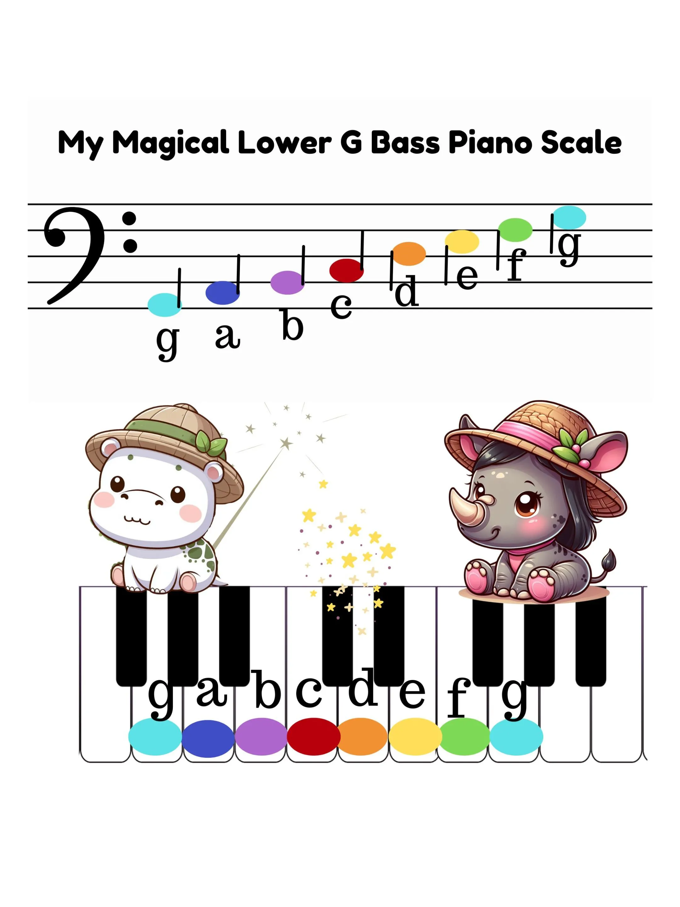 Bass Clef G Piano Scale