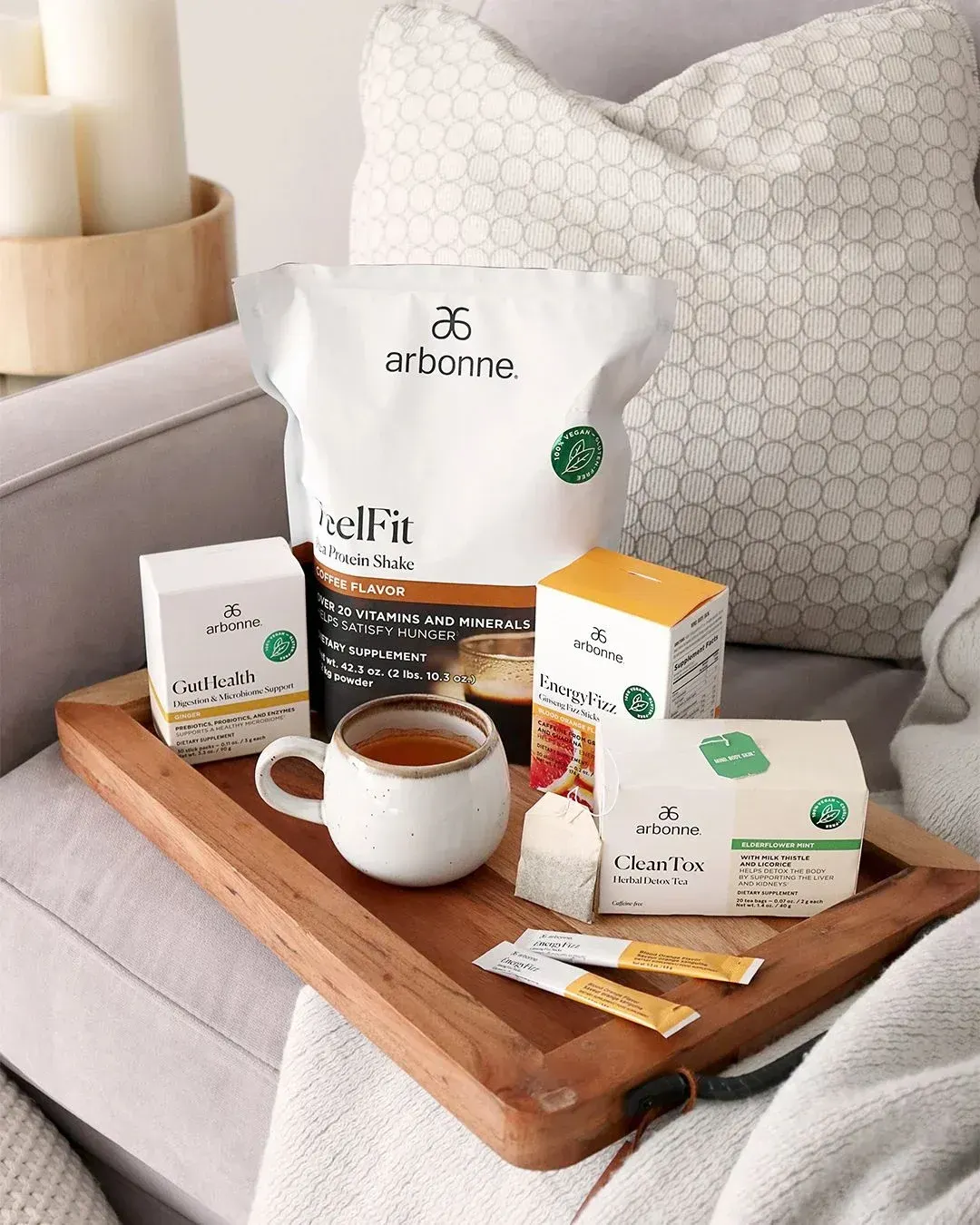 Arbonne clean tox, feel Fit, Gut Health images 