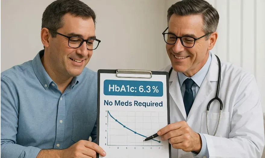 Diabetes patient achieving remission with plant-based lifestyle