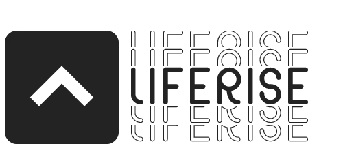 liferise logo black version
