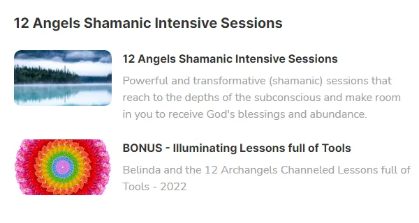 The 12 Archangels Shamanic Intensive Session Package