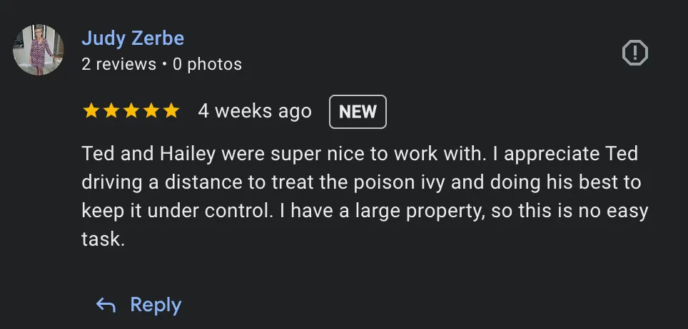 testimonial leafs of three
