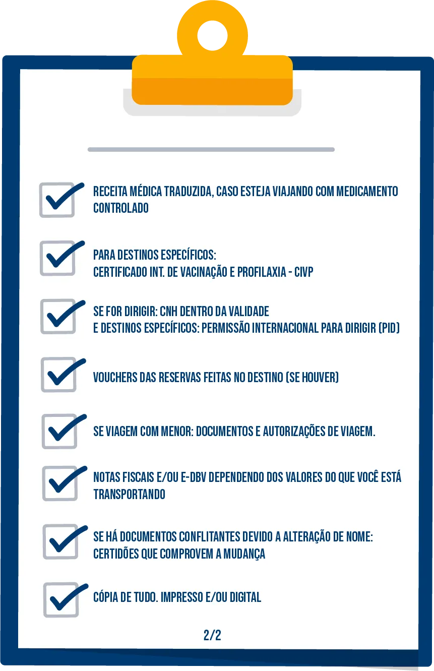 Checklist documentos exterior 2