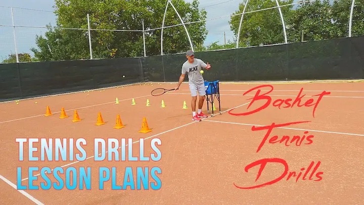 basket tennis drills for private or large groups