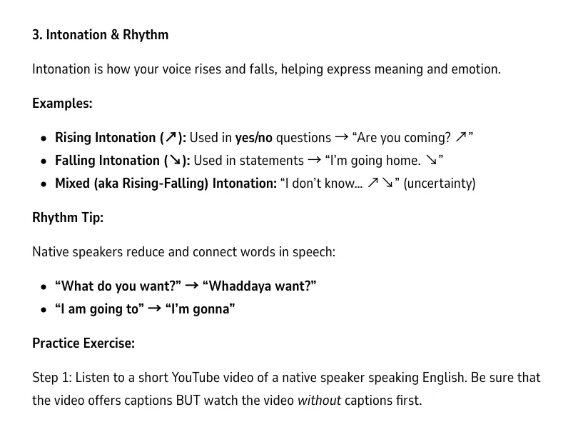 pronunciation, English pronunciation, ESL, speak fluently, speak clearly, improve your English