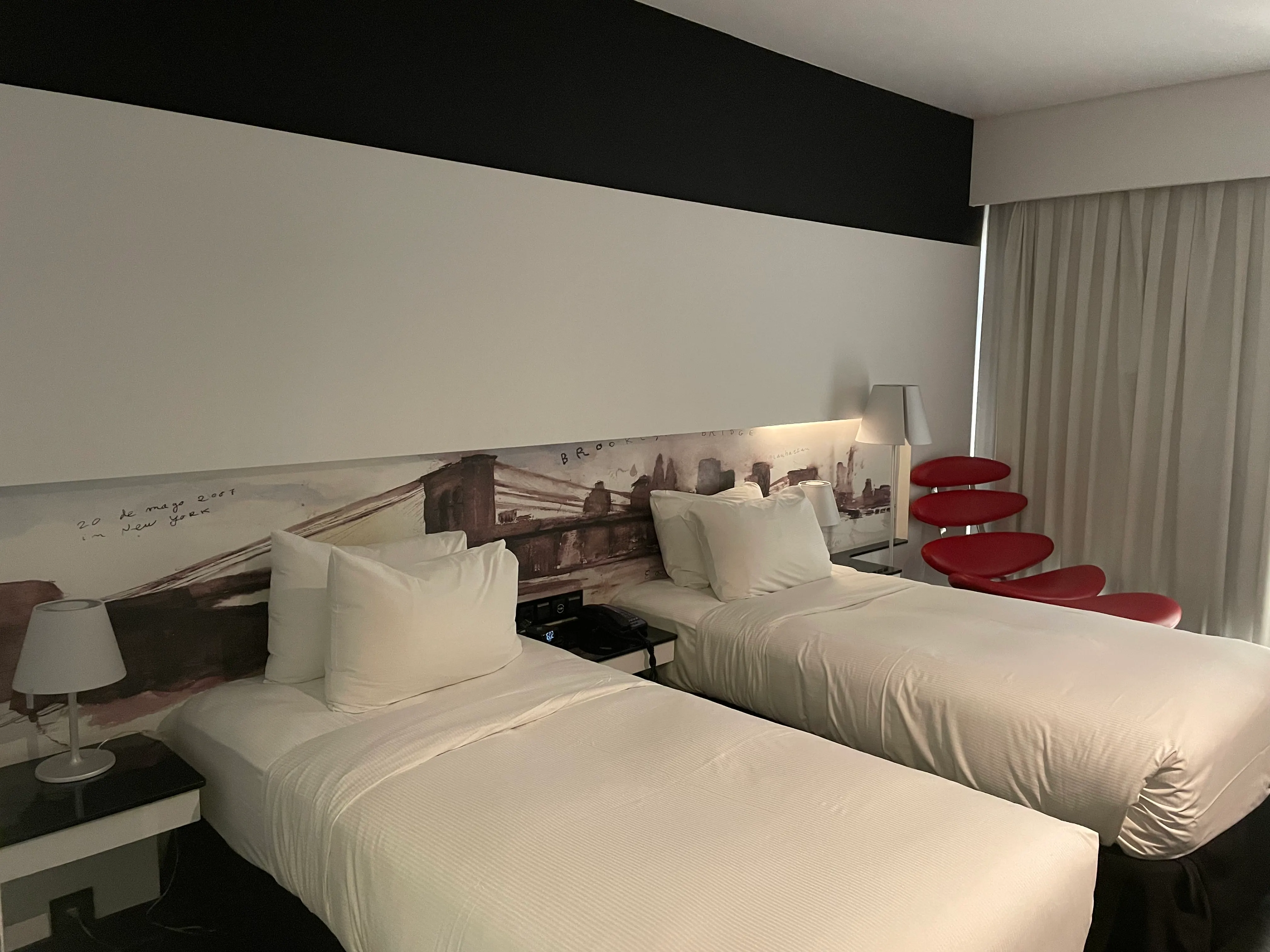 twin executive kamer Hilton Madrid airport