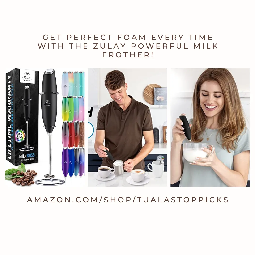 Get Perfect Foam Every Time with the Zulay Powerful Milk Frother!