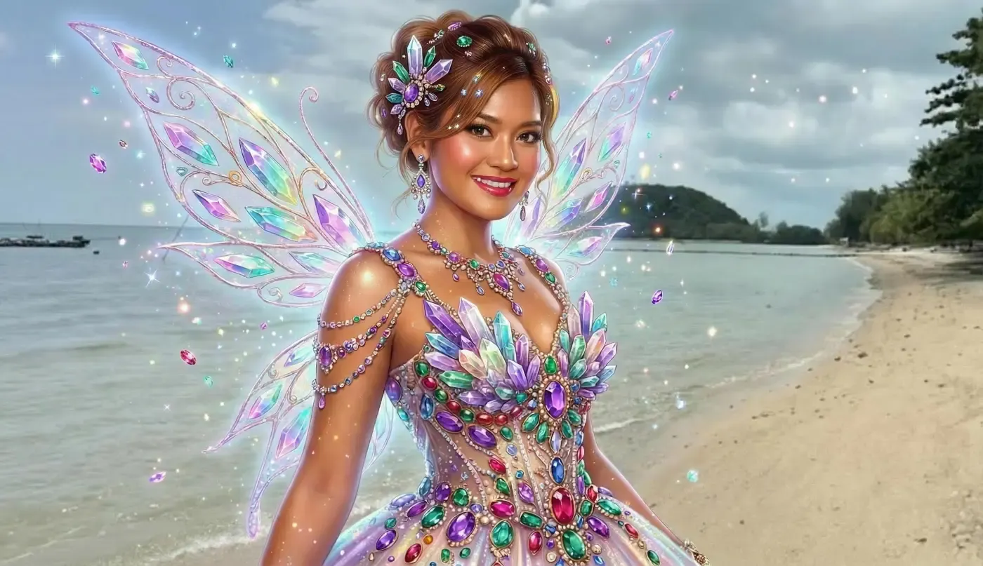 Lumai the Gemstone Fairy, an AI gemstone guide offering insights into gemstone meanings, crystal symbolism, and gemstone history.