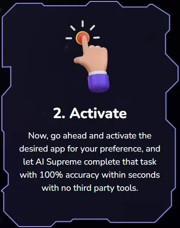 Just 3 Easy Steps - 2. Activate