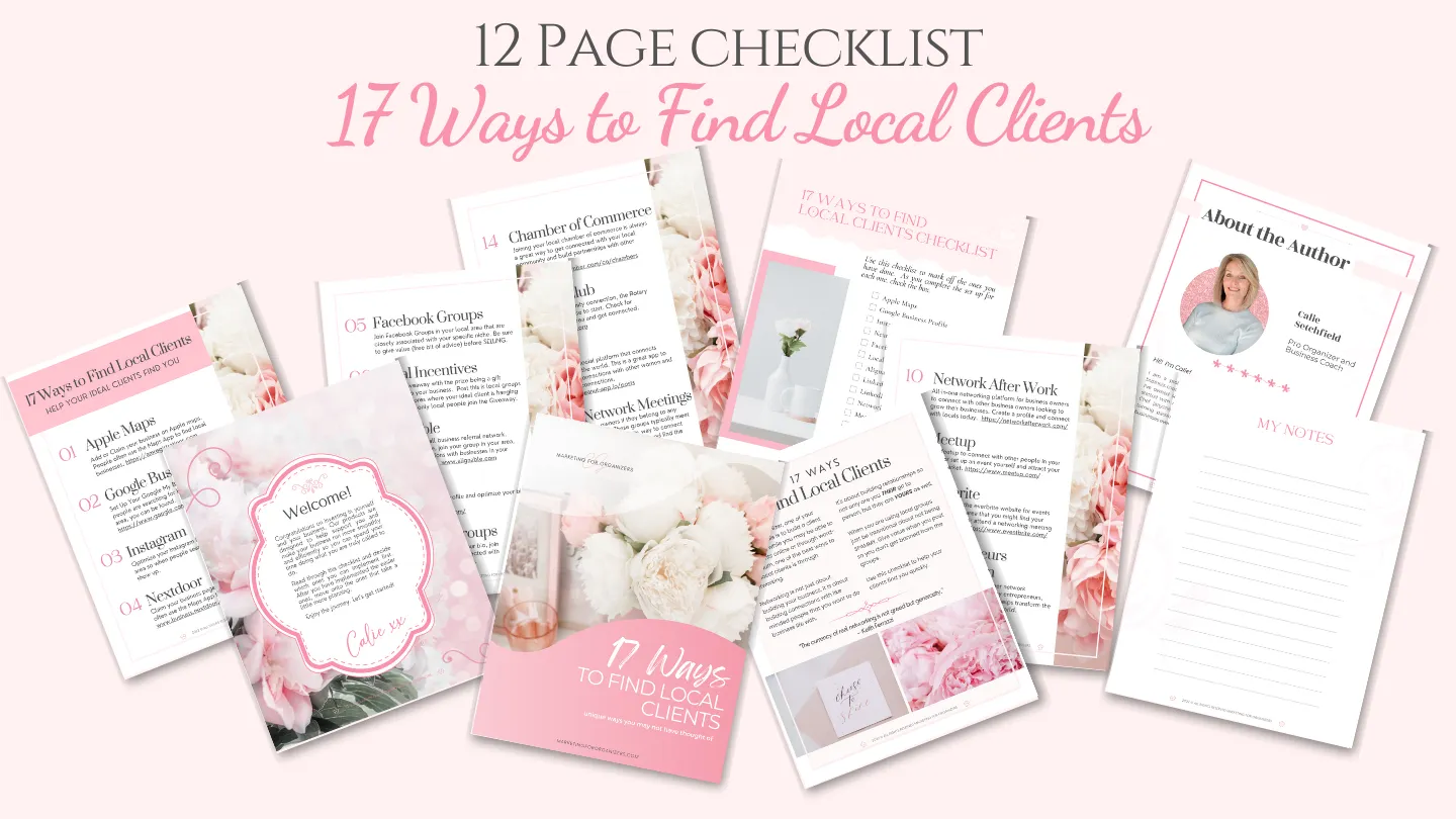17 Ways to Find local clients mockup