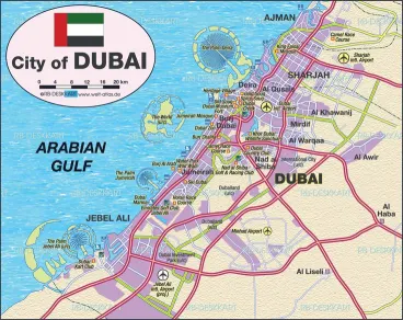 Dubai map