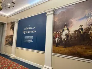 Hallway inside the American Revolution Museum at Yorktown