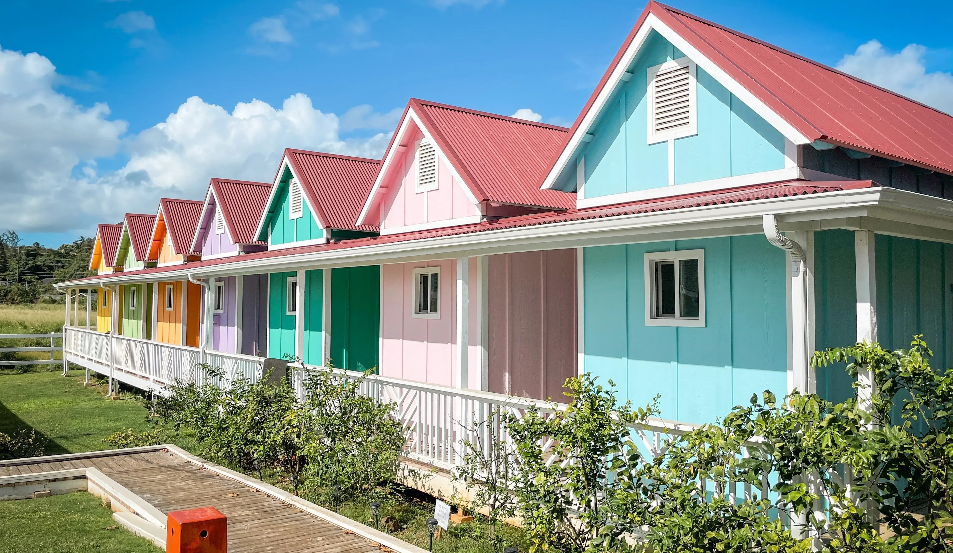 colourful tiny homes