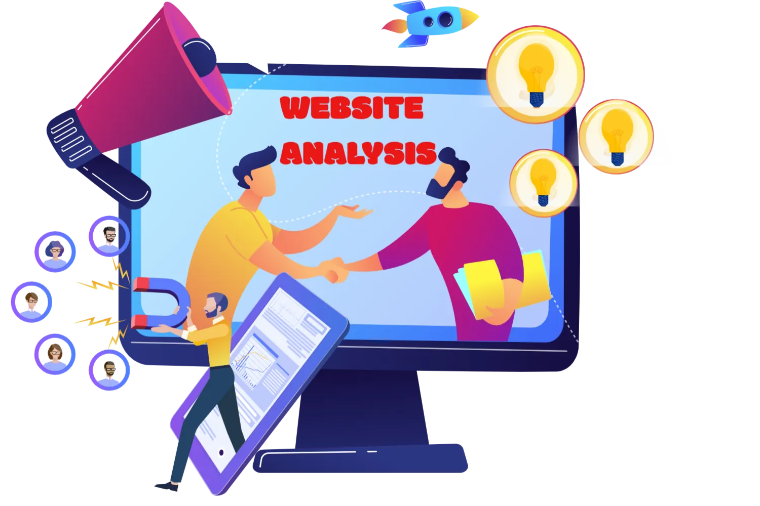 graphic saying website analysis