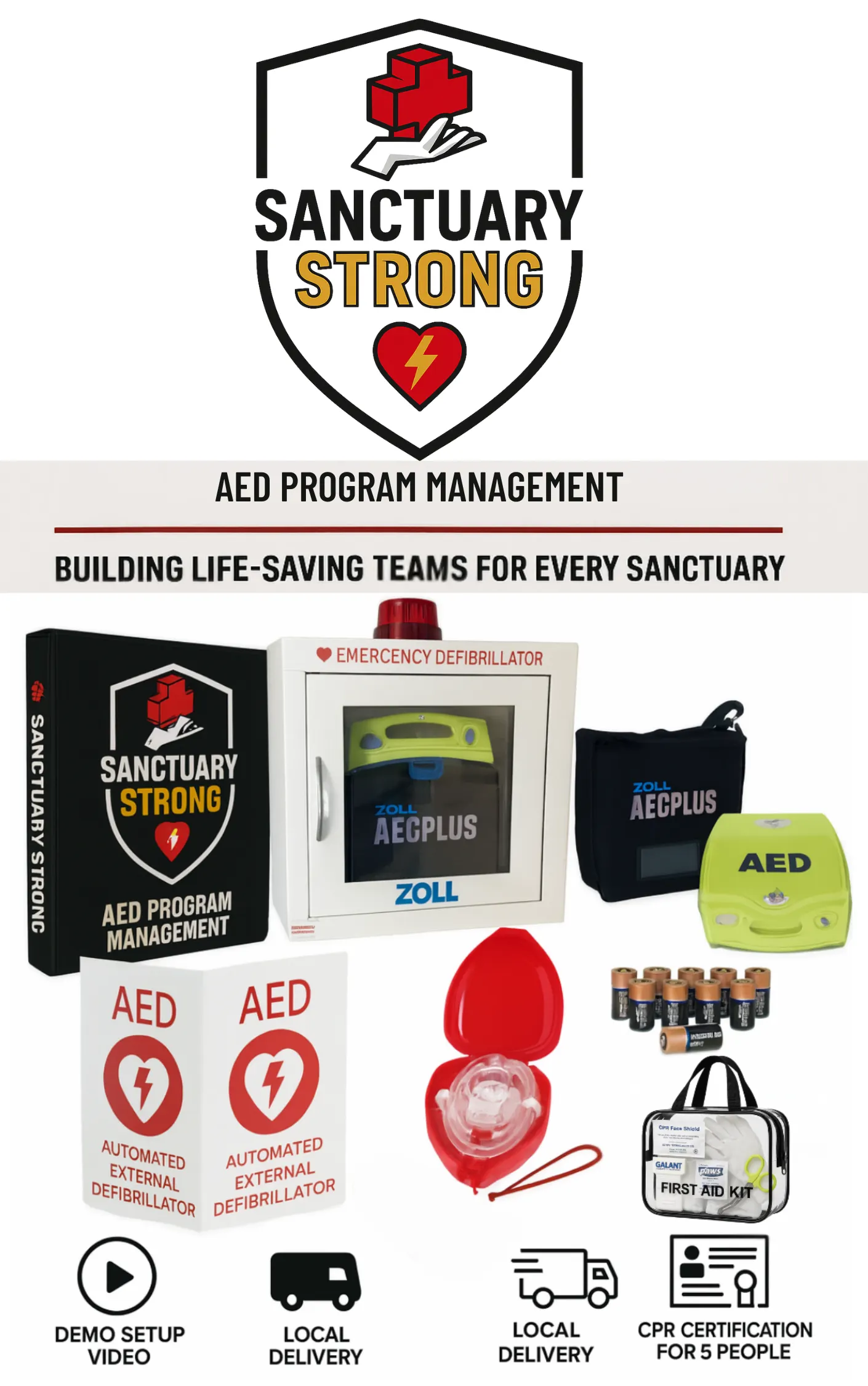 Zoll AED Plus with white photo background