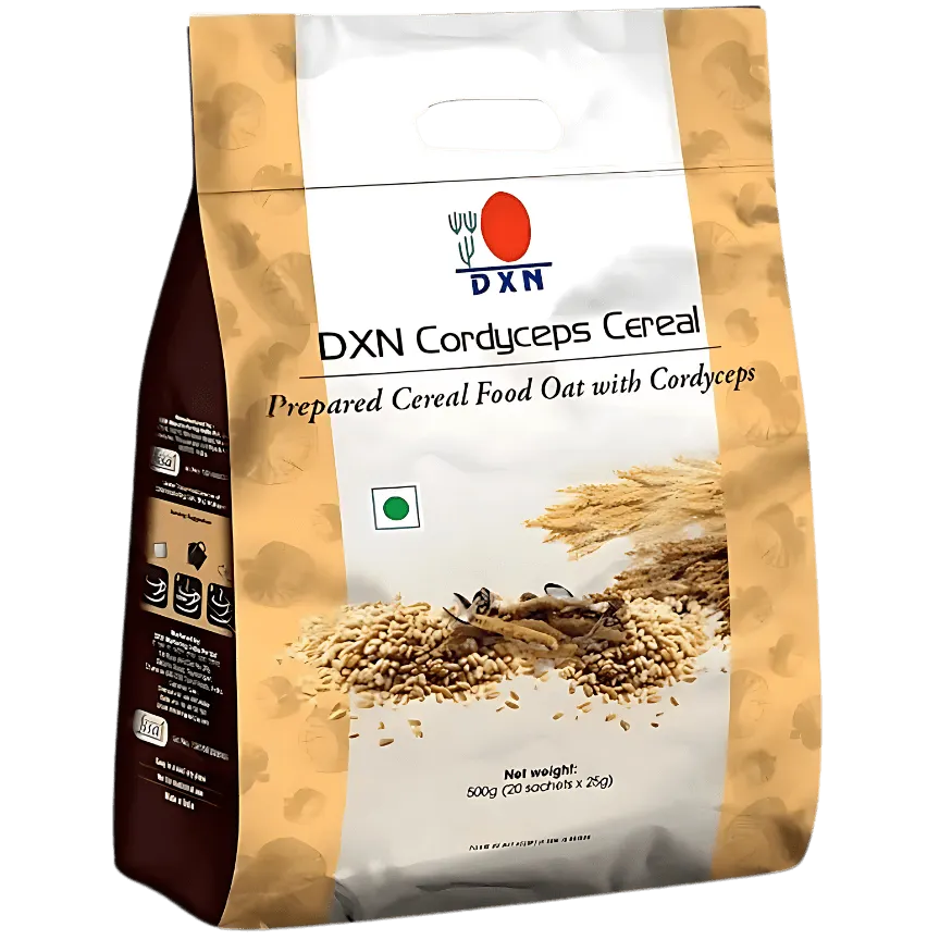 Bolsa de Cordyceps Cereal de DXN, ideal para apoyar la energía, la resistencia y la vitalidad de forma natural.