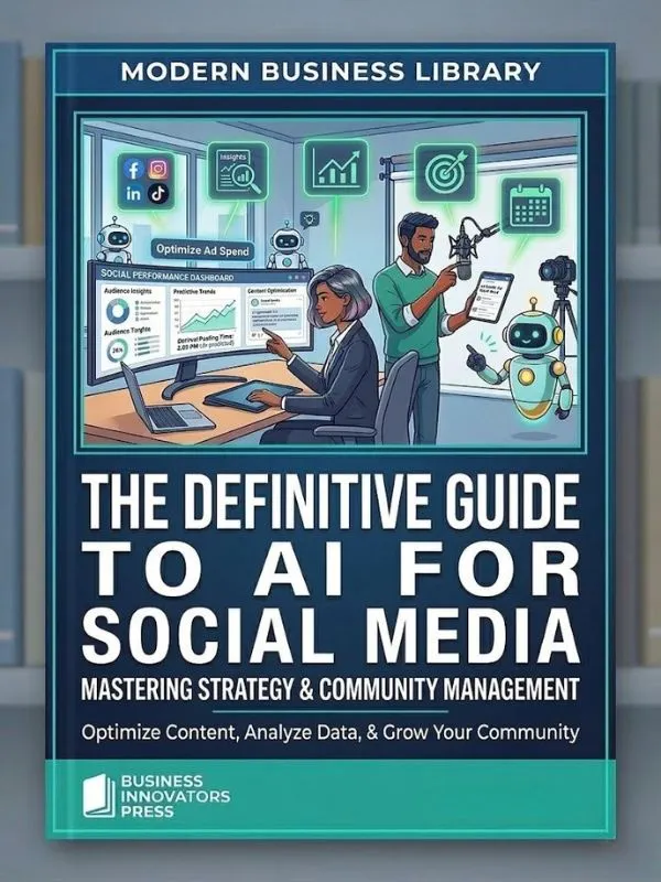 The definitive guide to AI for social media digital cover
