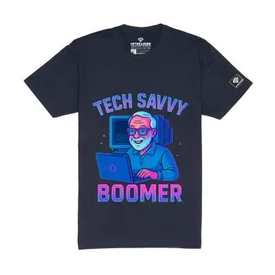 Male Tech Savvy Boomer t-shirt