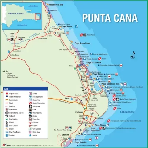 Punta Cana map