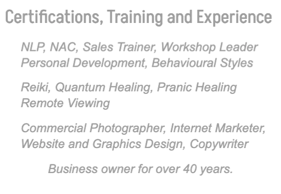certification, training + experience