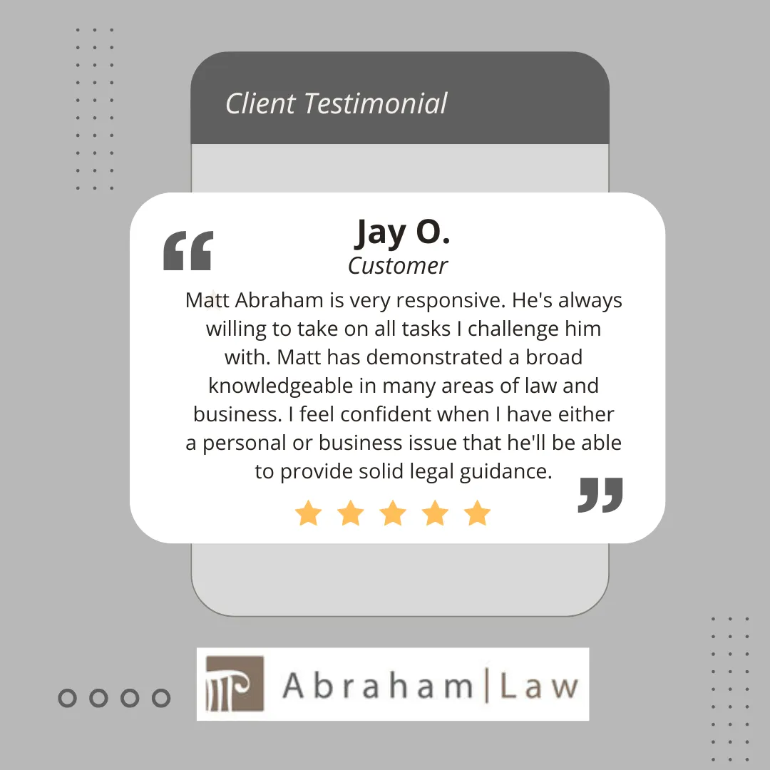testimonial abraham law fenton estate planner