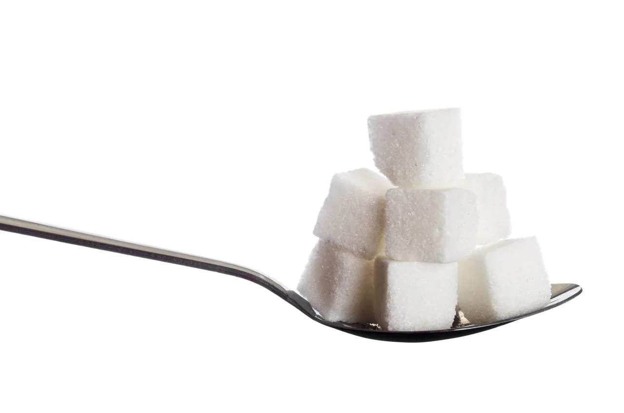 Everyday foods and drinks containing different types of sugar