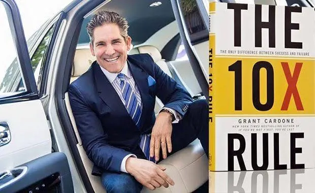 grant cardone smiling and his book the 10x rule