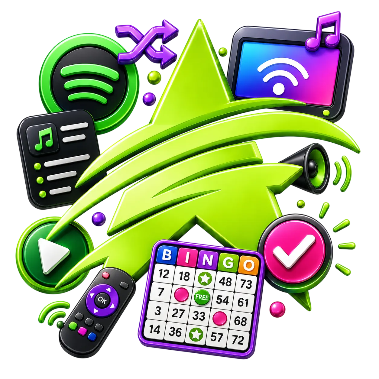 Phenom Bingo Lite- Turn you Spotify play this into the ultimate music bingo experience.