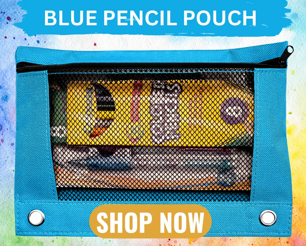 Blue Pencil Case