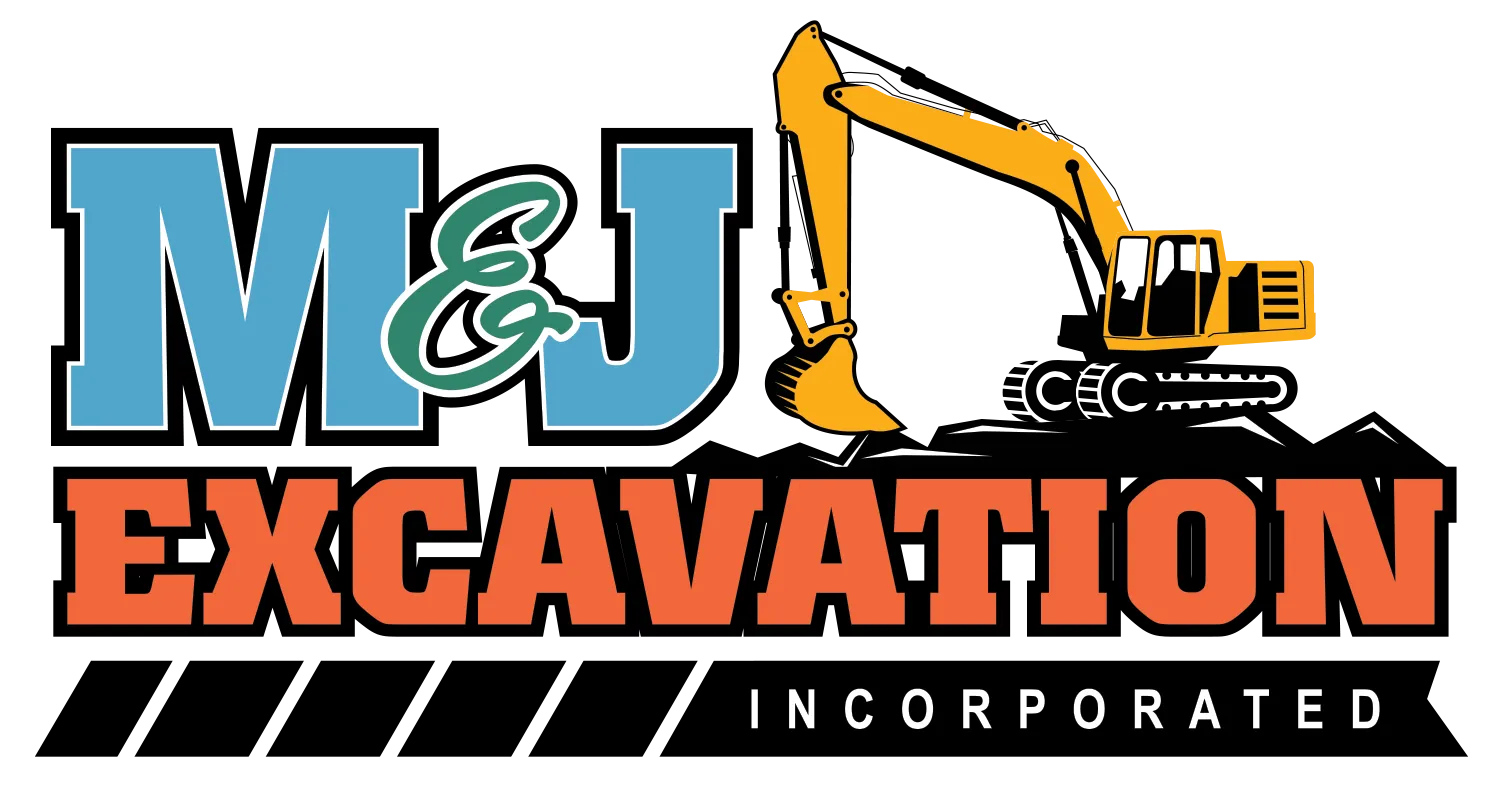 m&j excavation logo