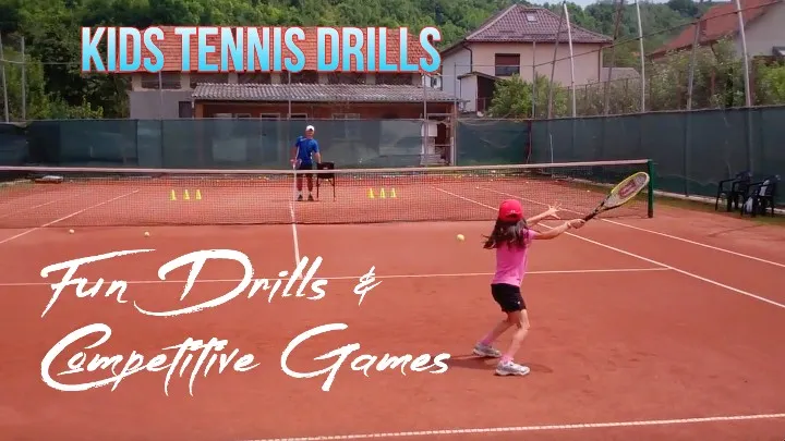 kids tennis - fun drills and competitive games