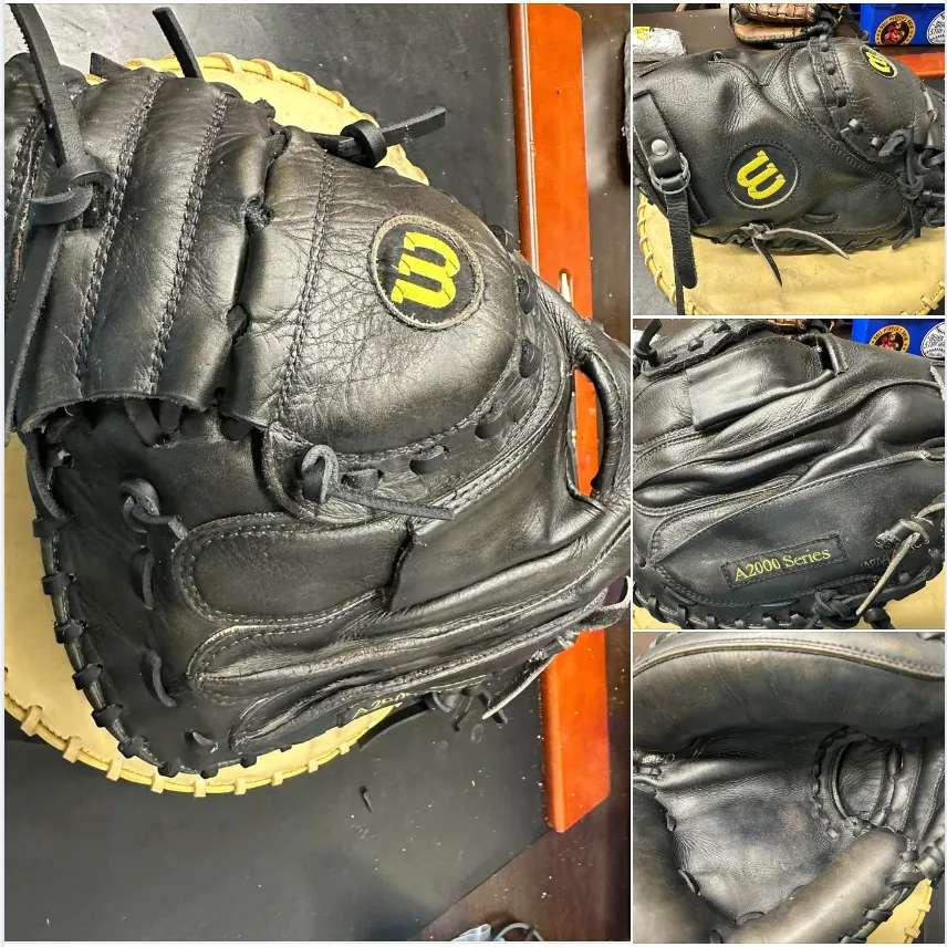 glove repair before and after