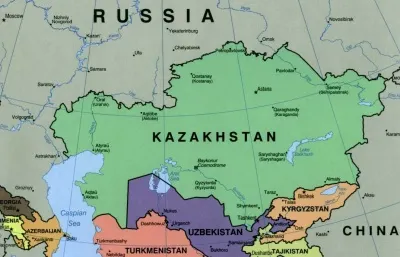 Kazakhstan map