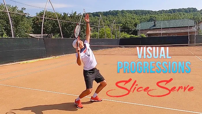 Slice Serve - visual tennis lesson