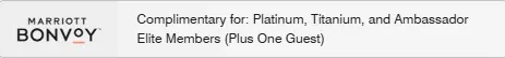 Qualify through your Marriott Bonvoy elite status