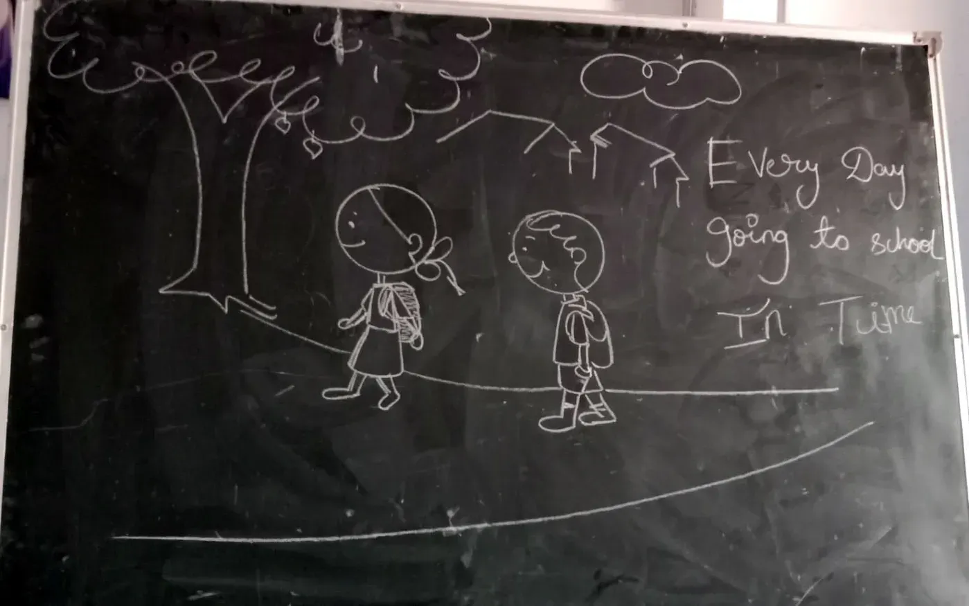 blackboard cartoon