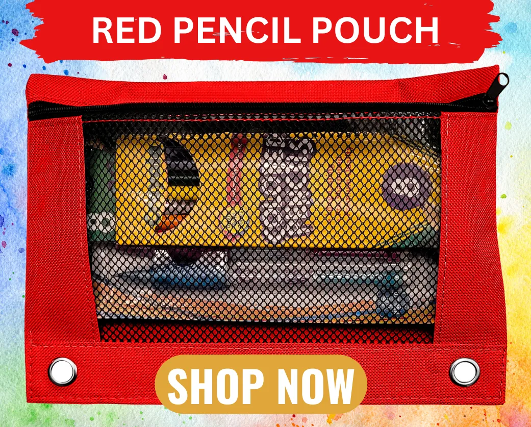 Red Pencil Case