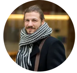 A man with a scarf