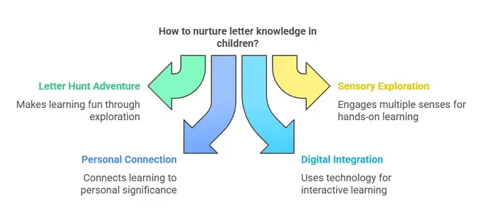 illustration of Nurturing letter Knowledge