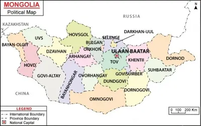 Mongolia map