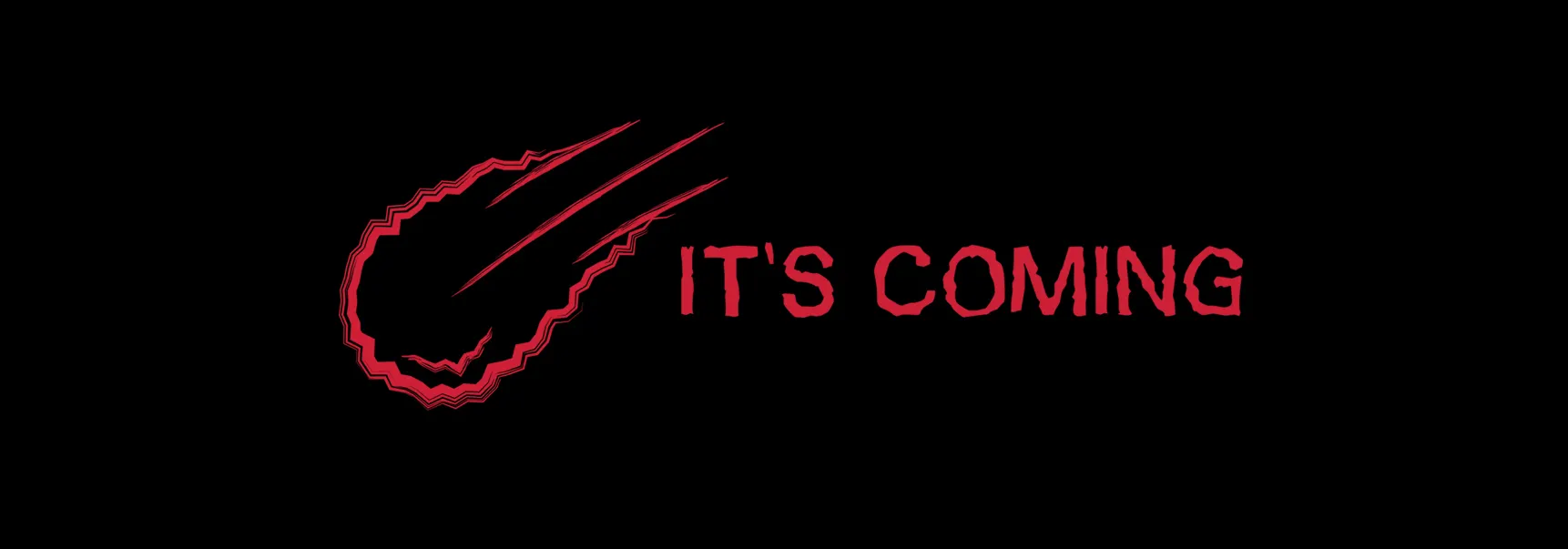 It's coming, big red meteor falling to the left