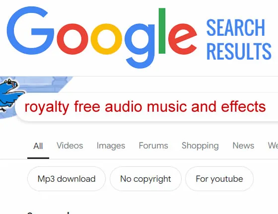 Google Search Results For 'royalty free audio music and effects'