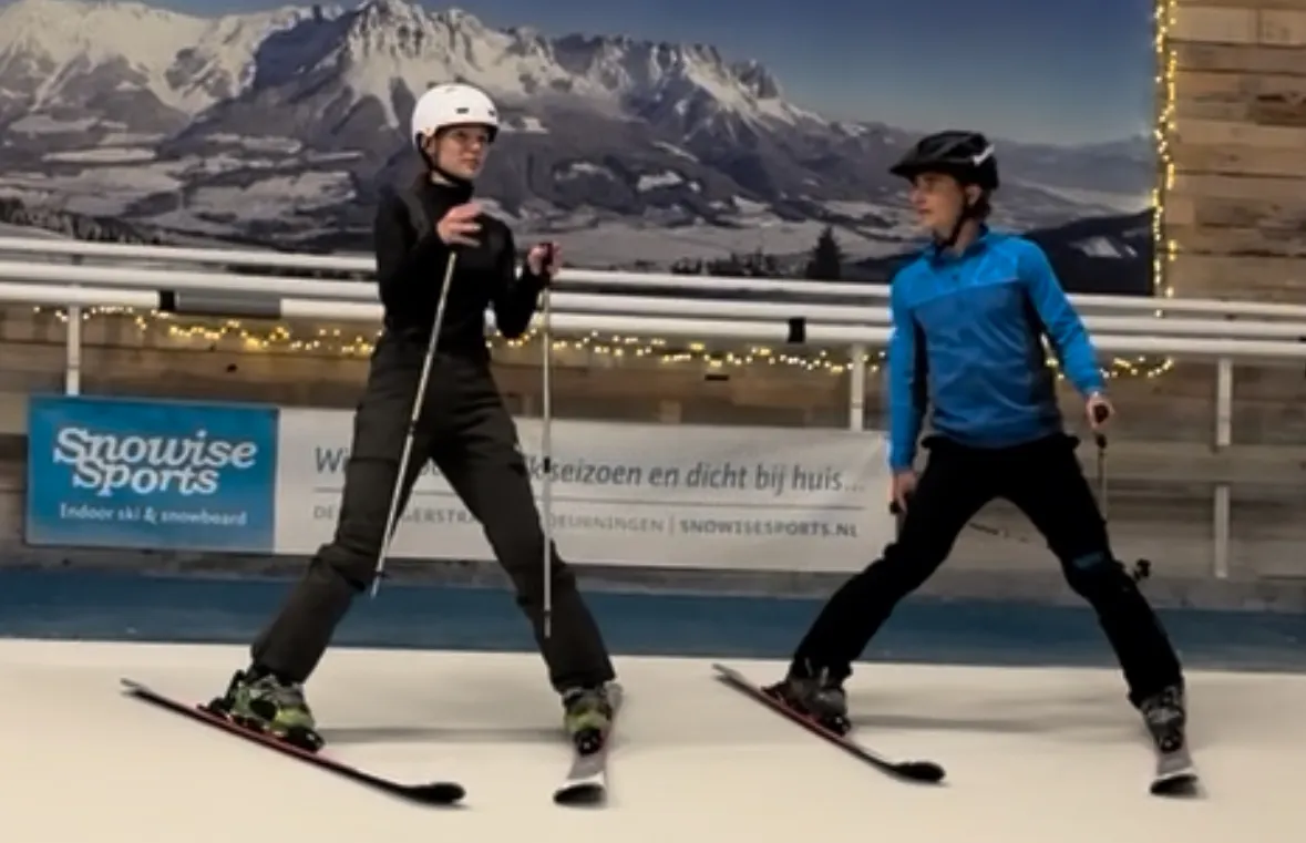 Skiangst overwinnen samen met je skileraar