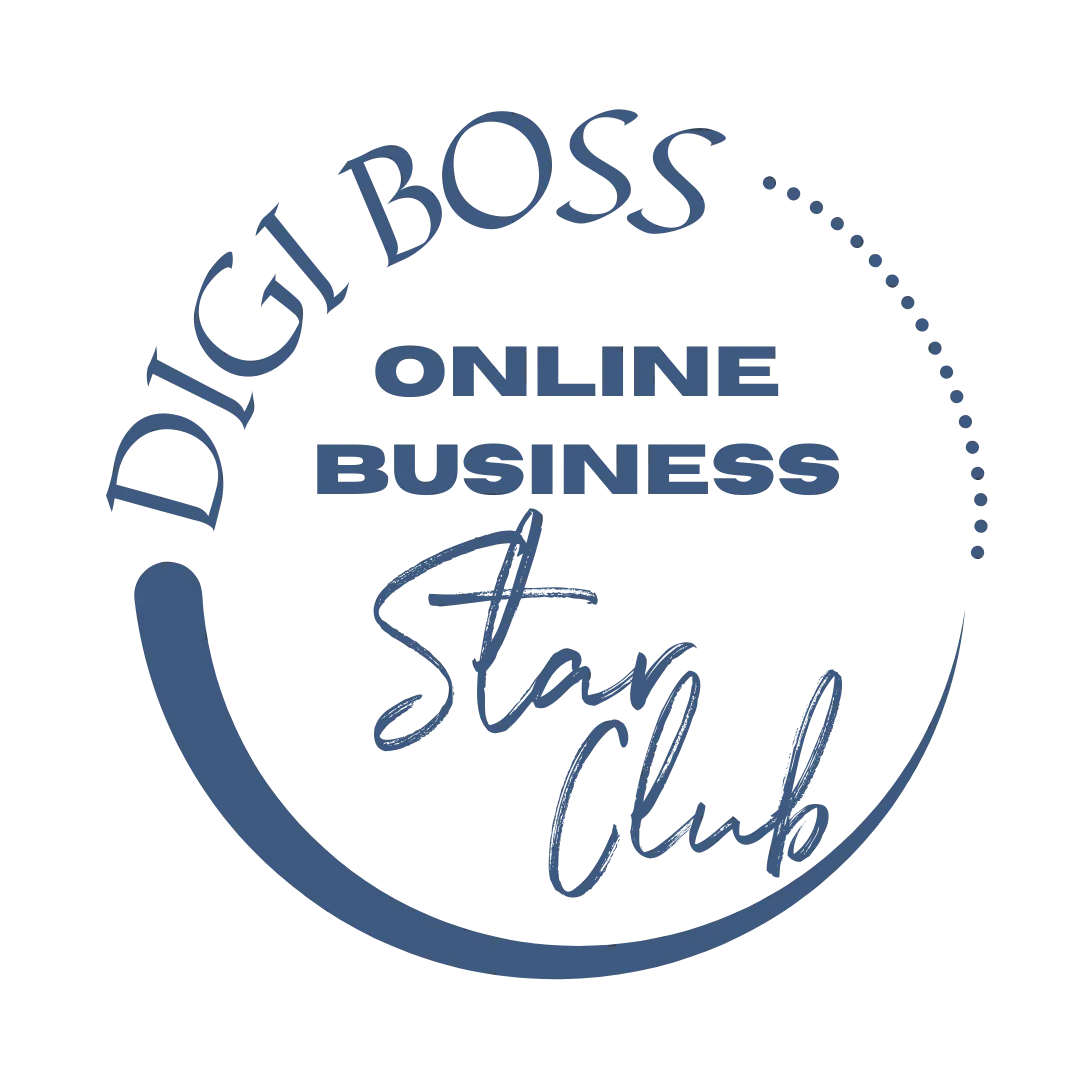 a logo of a digiboss star club