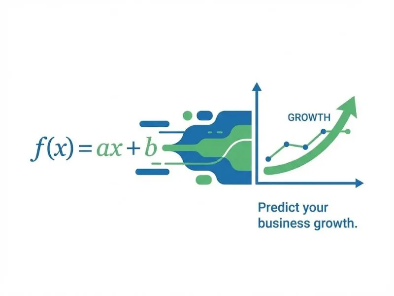 Upward trending growth chart representing AI investment return.